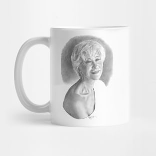 HELEN MIRREN illustration Mug